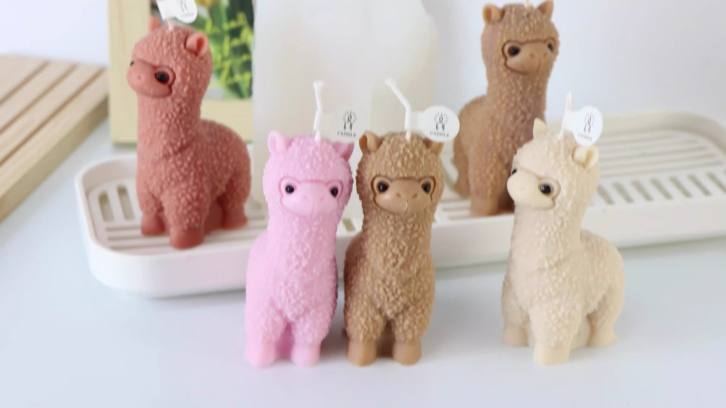 Silikonform Alpaca für Kerzen – Süße Tier-Gießform für DIY Deko, Gips & Resin