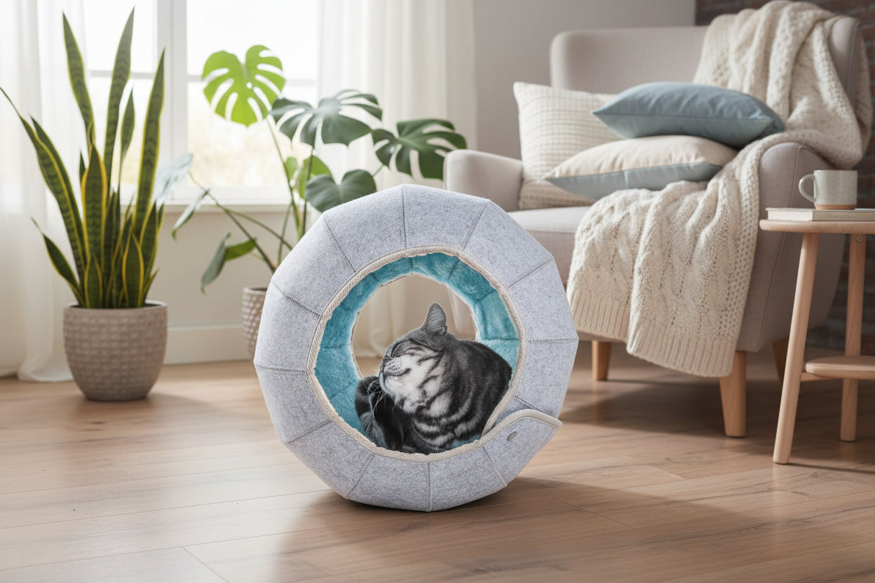Felt Flex: Modulare 2-in-1 Filzhöhle & Spieltunnel