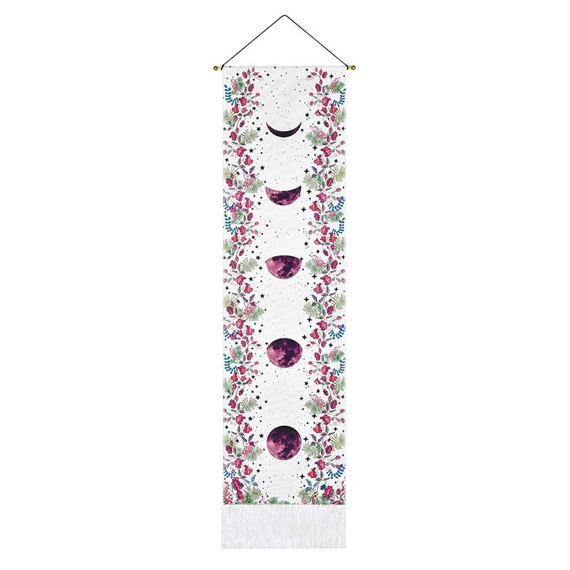 Vertical Soul: Handgefertigter Boho-Wandteppich mit Quasten