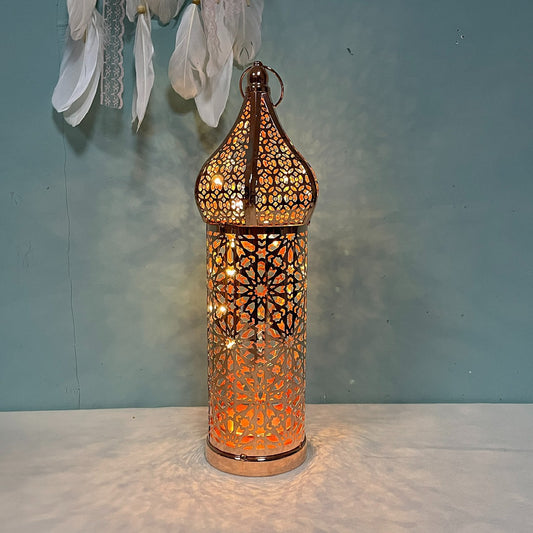 Marokkanische Boho-Eisenlampe „Tausendundeine Nacht“