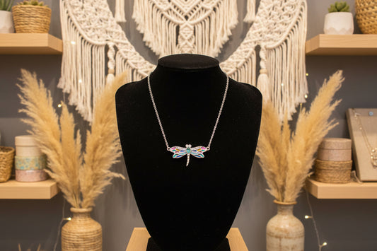 Dragonfly Dreams – Filigrane Libellen-Halskette (925er Silber)