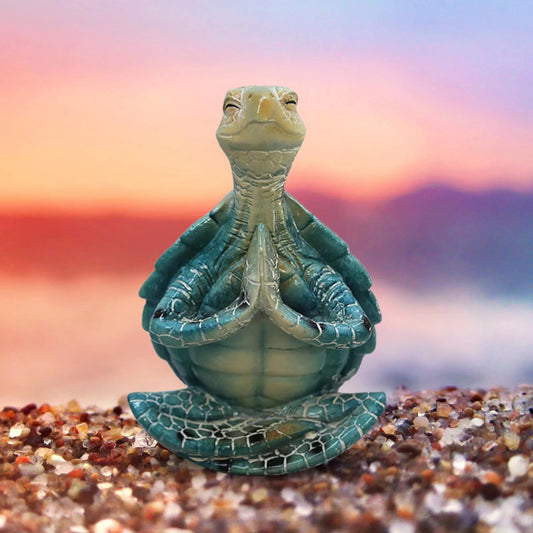 Deko-Figur „Zen-Schildkröte“ aus Kunstharz