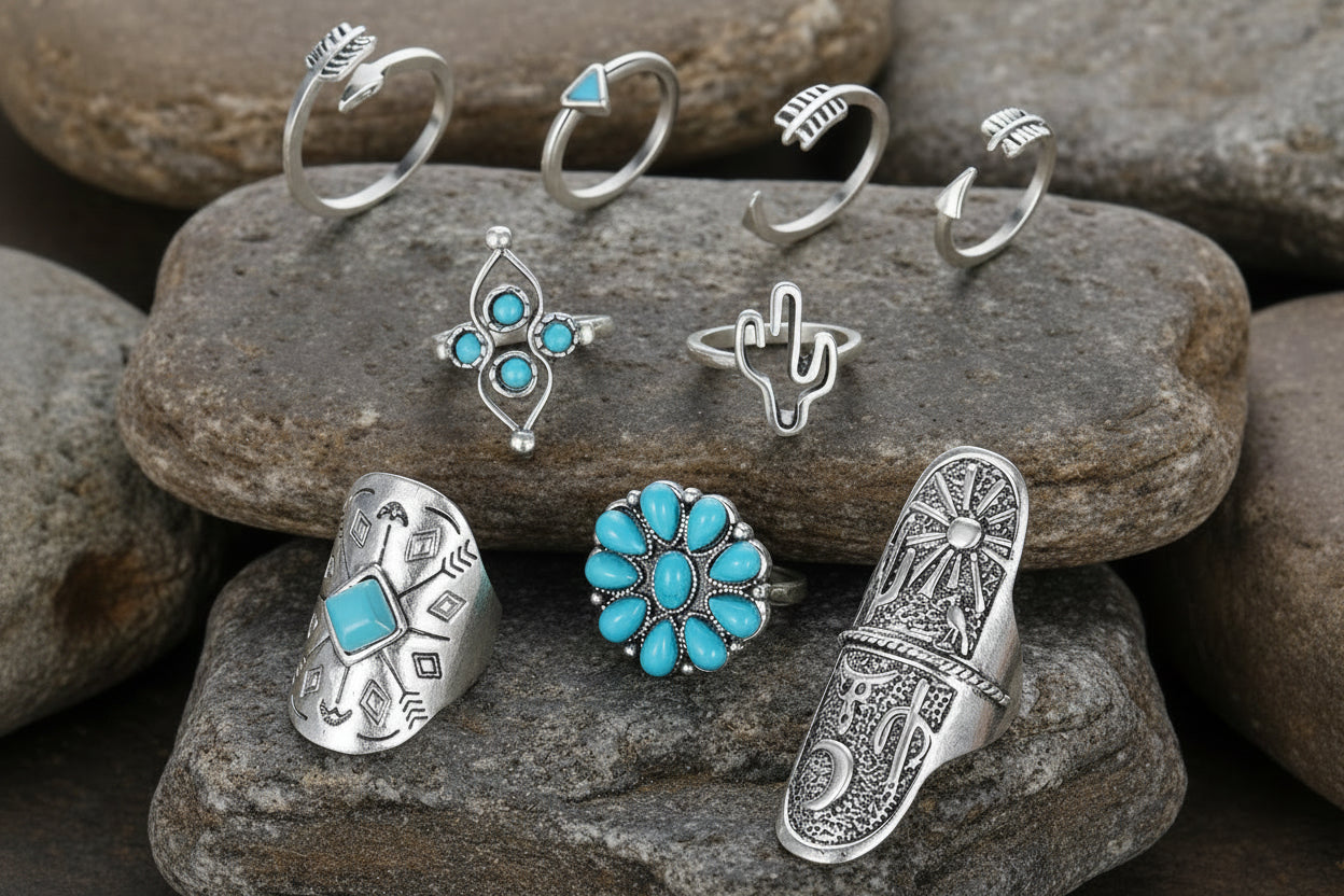 „Desert Dream“ Ring-Set – Dein Boho-Statement