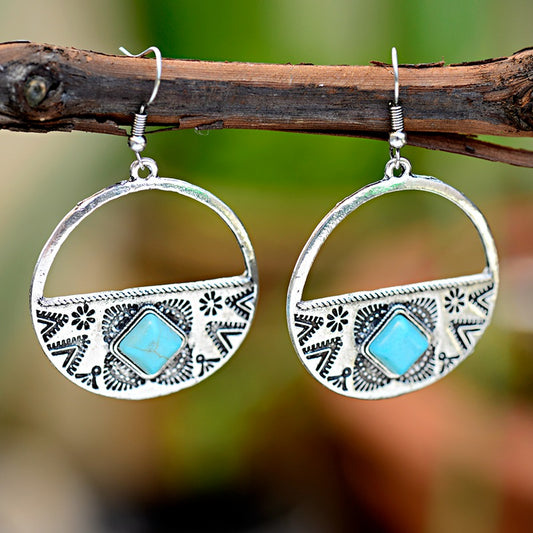 Vintage Galaxie – Ornament-Ohrringe im Ethno-Chic