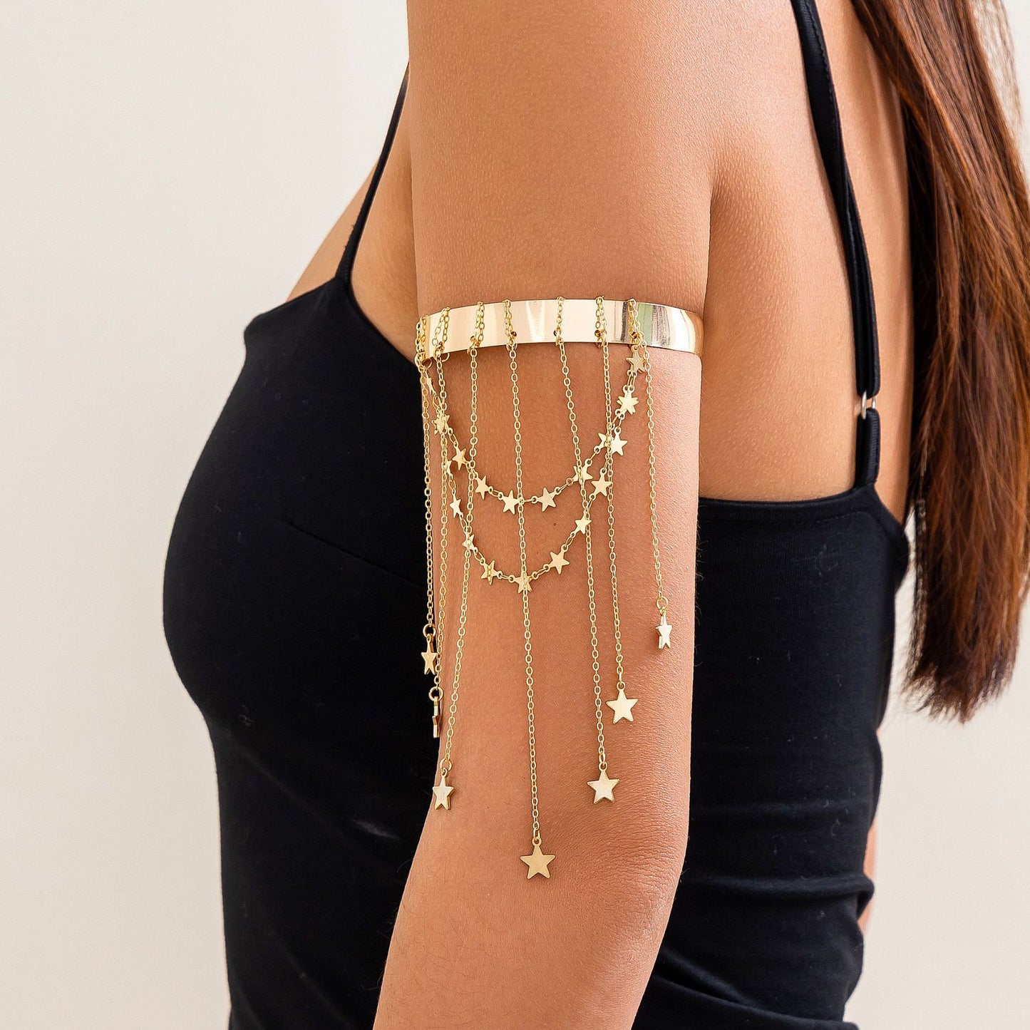 Goddess Aura: Bohemian Oberarm-Reifen & Tassel-Armketten