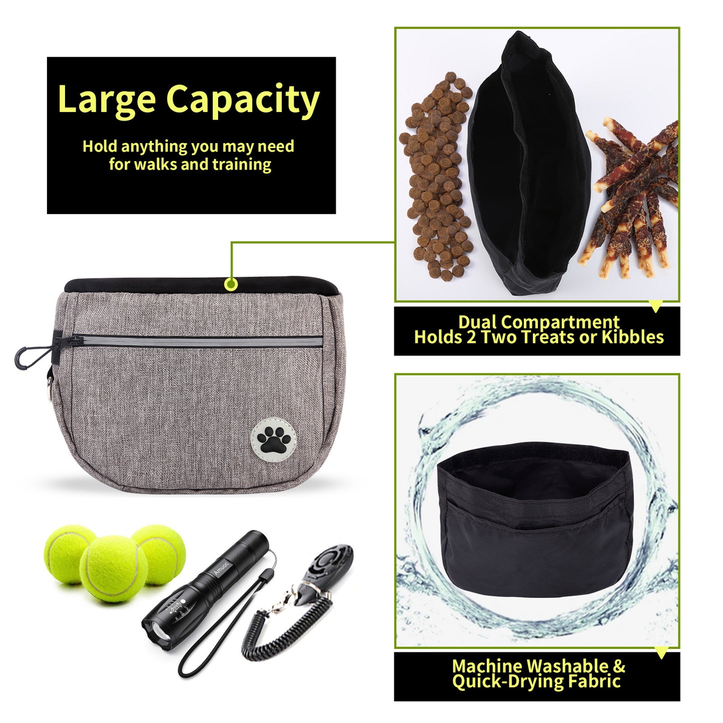 Praktische Leckerli-Tasche für entspannte Spaziergänge & erfolgreiches Hundetraining