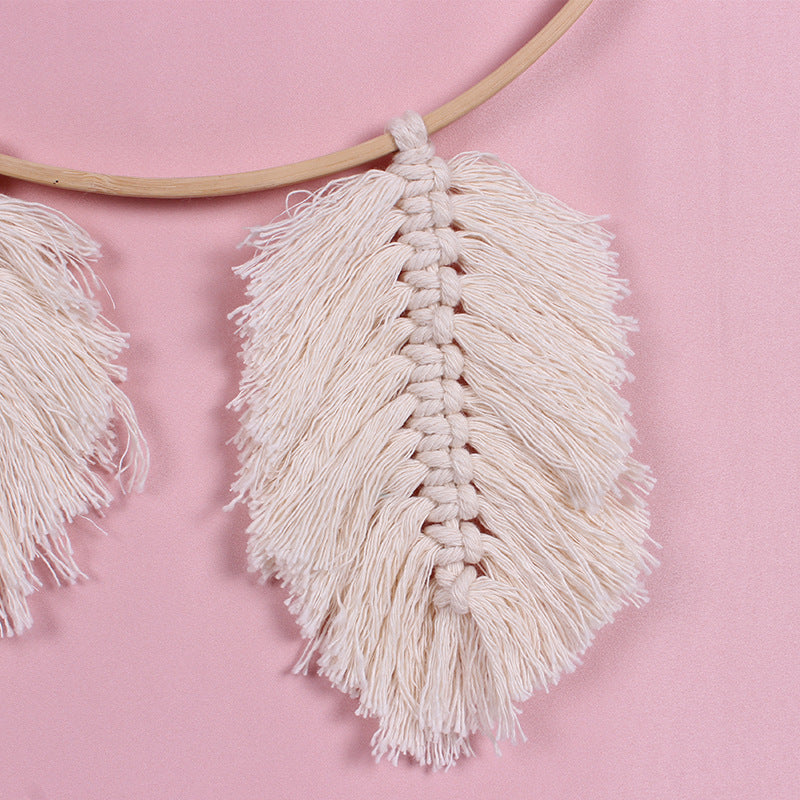Makramee Wandbehang „Boho Circle“ – Handgefertigte Wanddeko aus Baumwolle