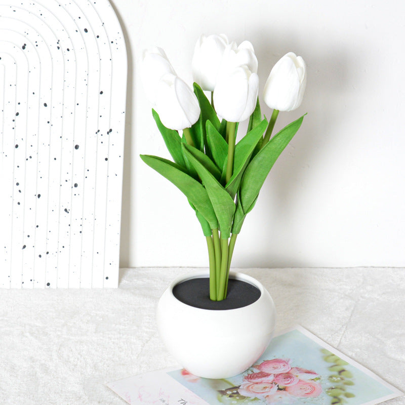 Soft Glow Tulip – Dimmbare LED-Blumenlampe & Event-Highlight