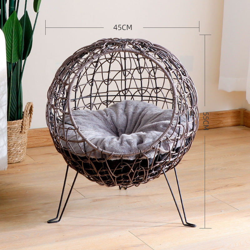 Boho-Thron „Wolkenhöhle“ – Elegantes Flecht-Nest