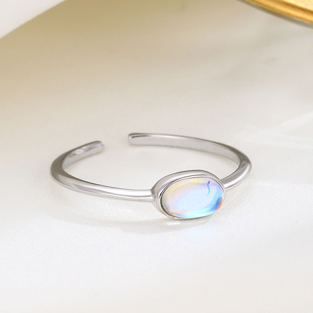 Boho-Moonstone Open Ring – Eleganz trifft Persönlichkeit