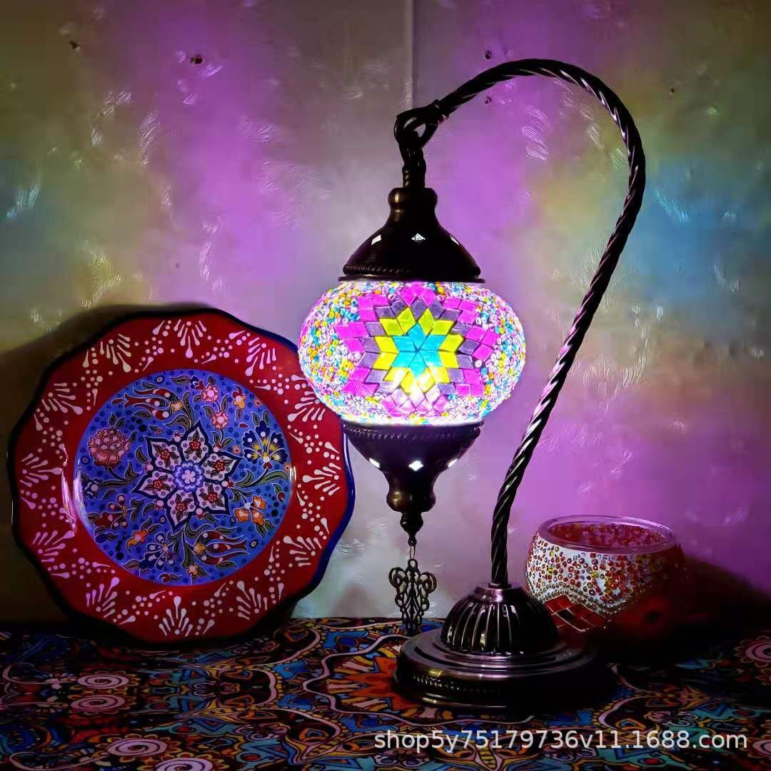 Boho-Mosaiklampe im marokkanischen Stil – stimmungsvolle Beleuchtung für Zuhause & Café