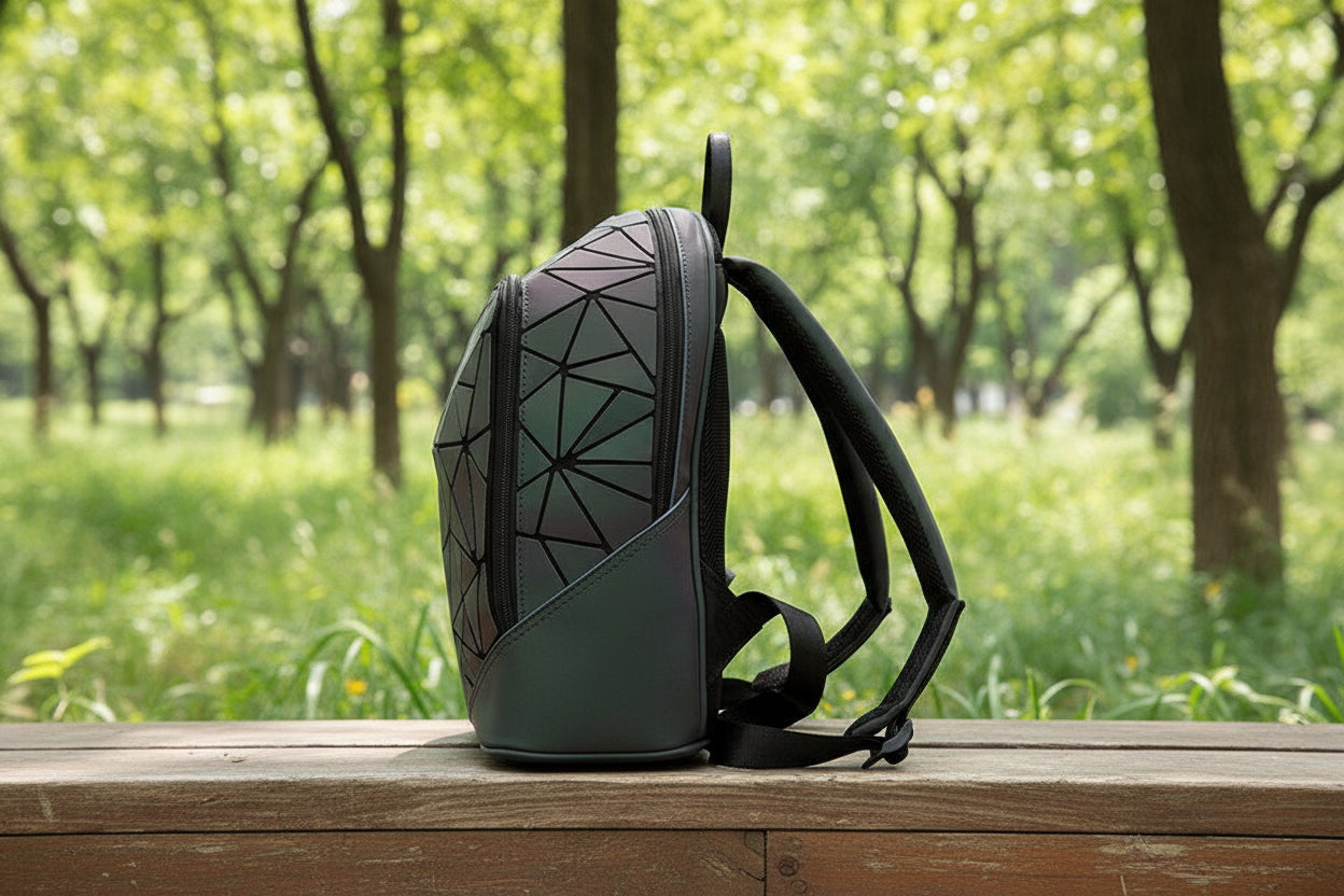 Aurora Dome – Geometrischer Reflektor-Rucksack