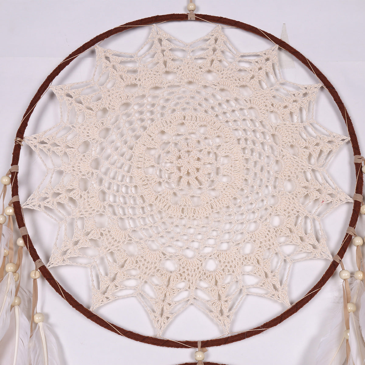 Boho Wanddeko „Lace Rings“ – Minimalistische Eleganz mit natürlichem Flair