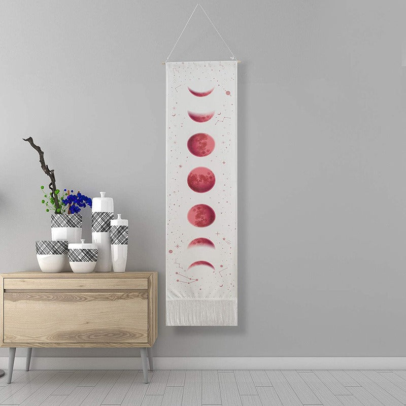Vertical Soul: Handgefertigter Boho-Wandteppich mit Quasten