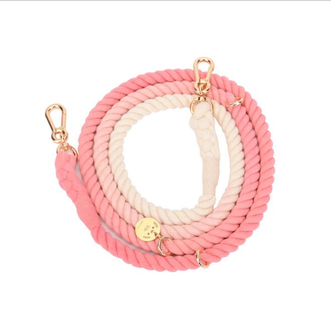 Chroma Drift – Handgeflochtenes Boho-Halsband & Abenteuerleine Set