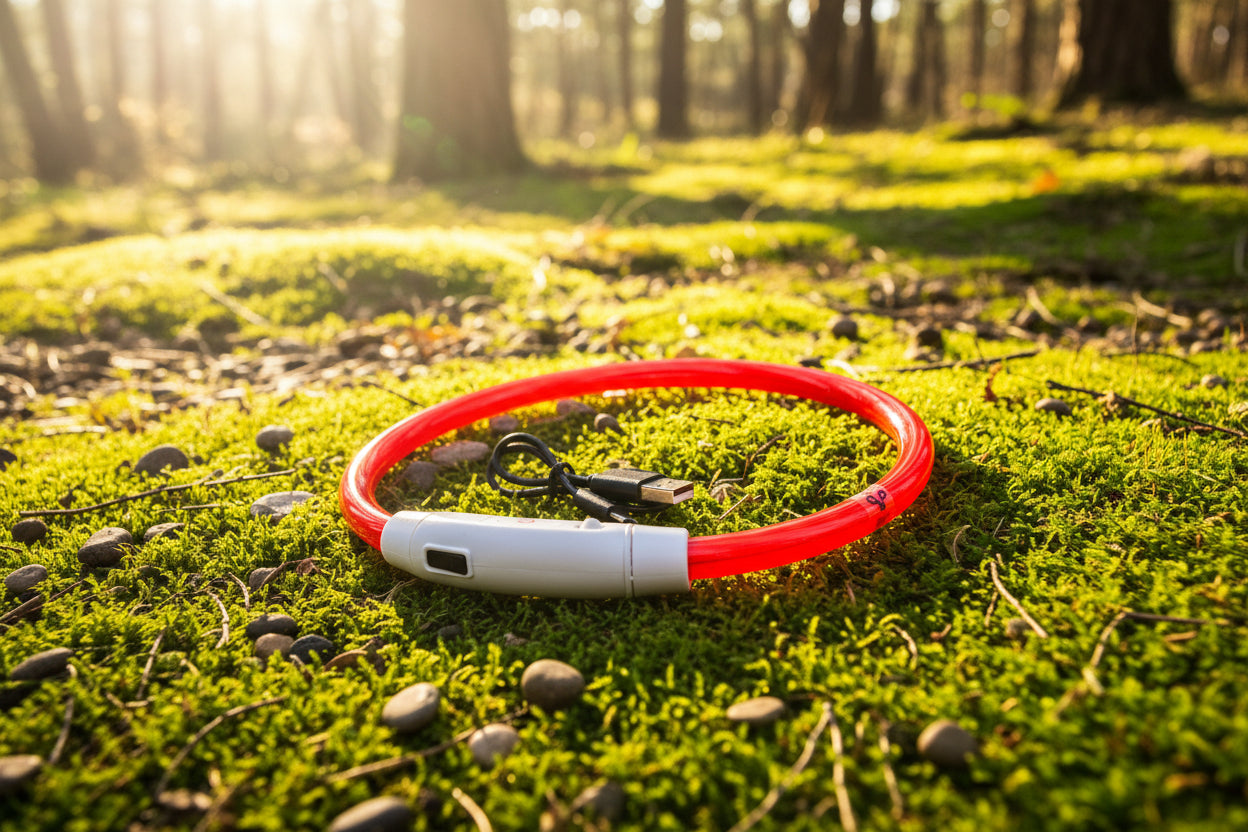 GlowGuard: Wiederaufladbares LED-Sicherheitshalsband
