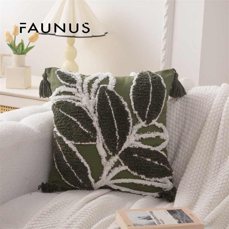 Boho Tufted-Kissenhülle „Willow-Serie“ mit Quasten