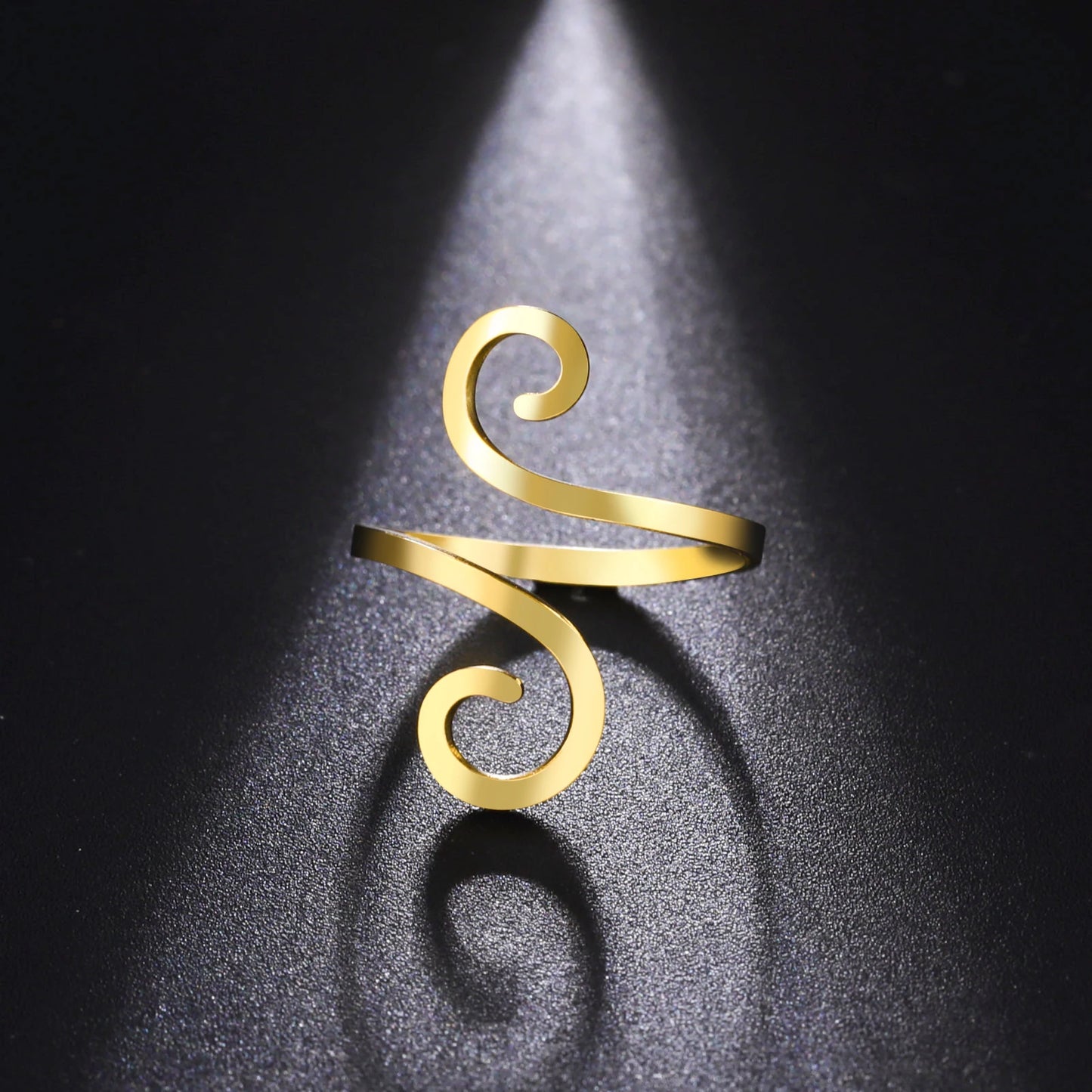 Boho-Spiral Ring – Eleganz in Bewegung