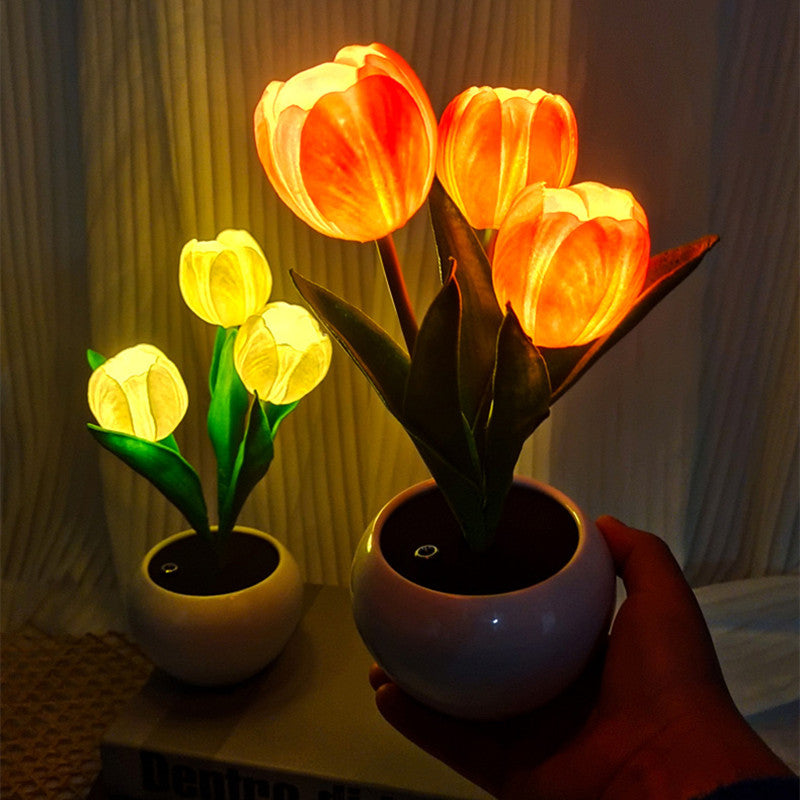 Soft Glow Tulip – Dimmbare LED-Blumenlampe & Event-Highlight
