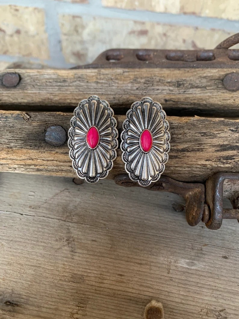 Desert Bloom: Vintage-Statement-Ohrringe mit Ethno-Prägung