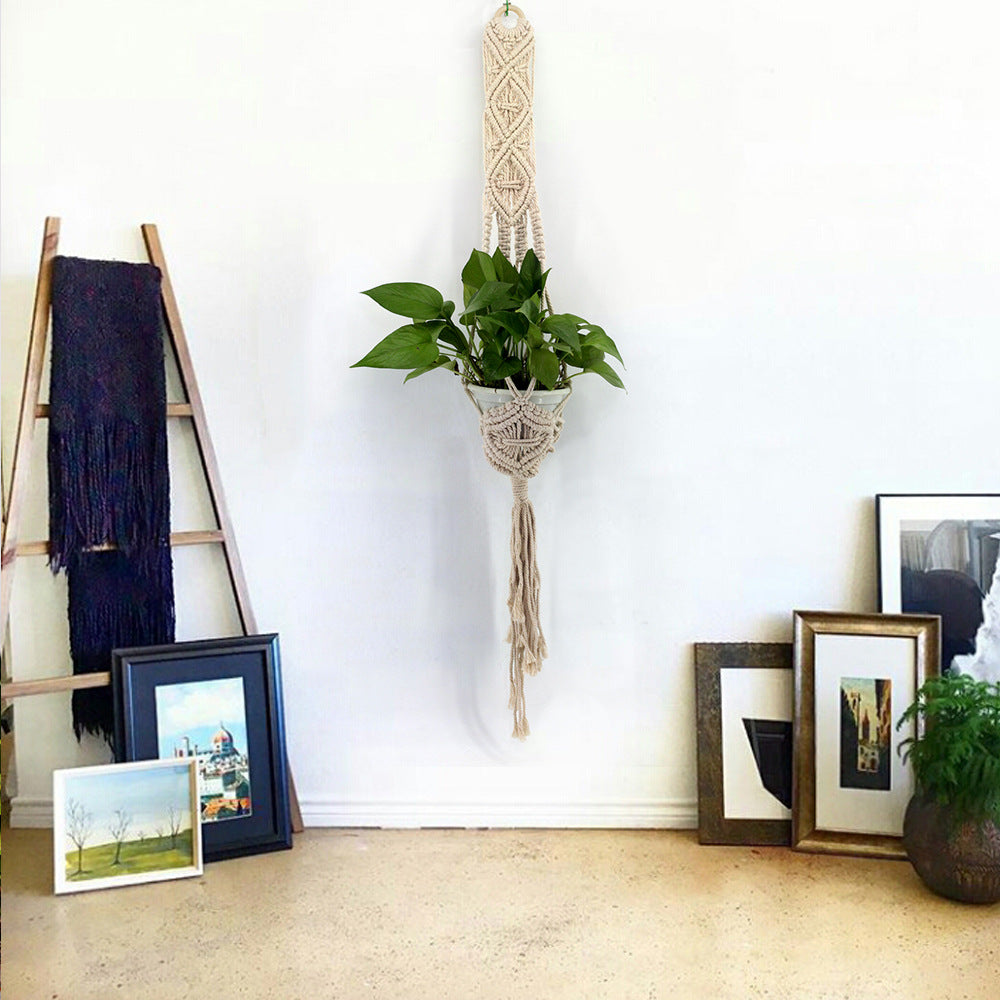 Makramee-Blumenampel „Boho Breeze“