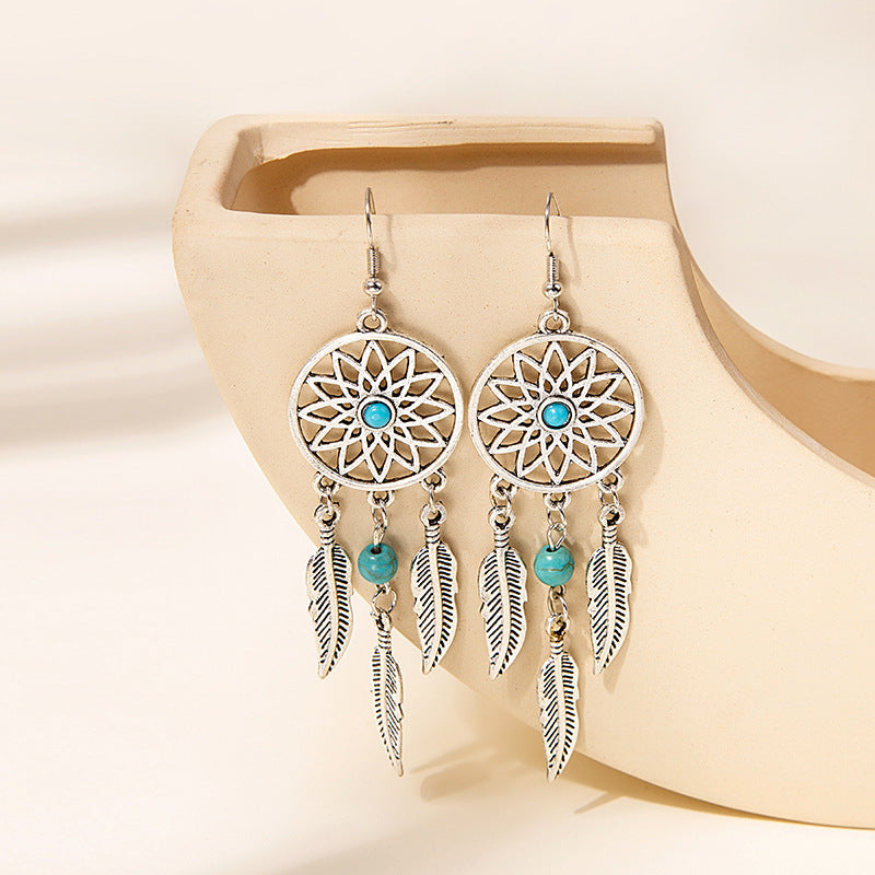 Luna Dream – Boho Traumfänger-Ohrringe