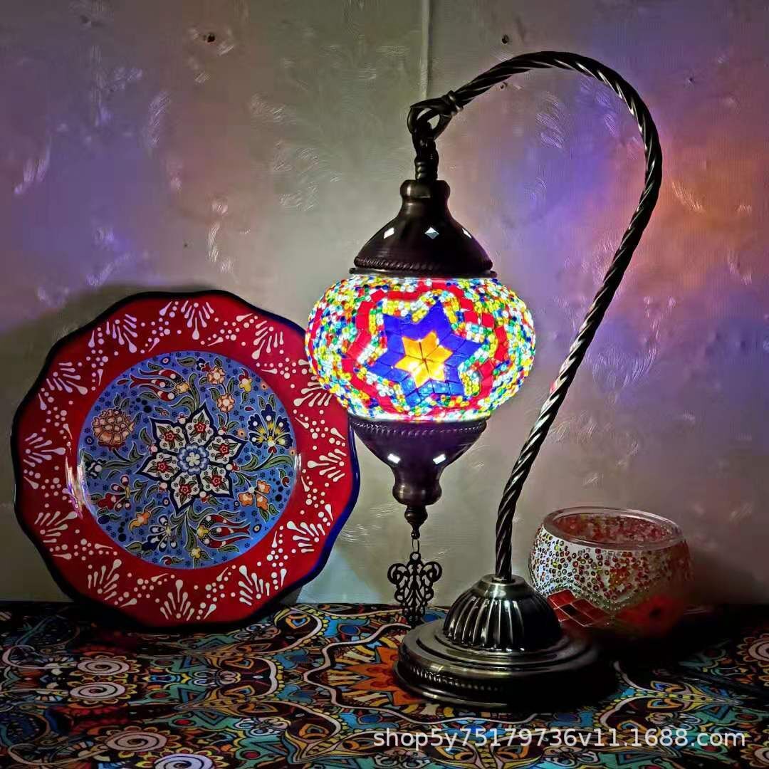 Boho-Mosaiklampe im marokkanischen Stil – stimmungsvolle Beleuchtung für Zuhause & Café