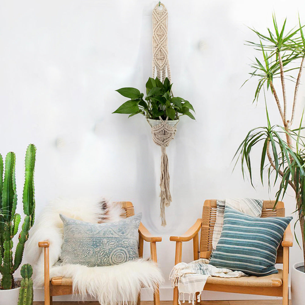 Makramee-Blumenampel „Boho Breeze“