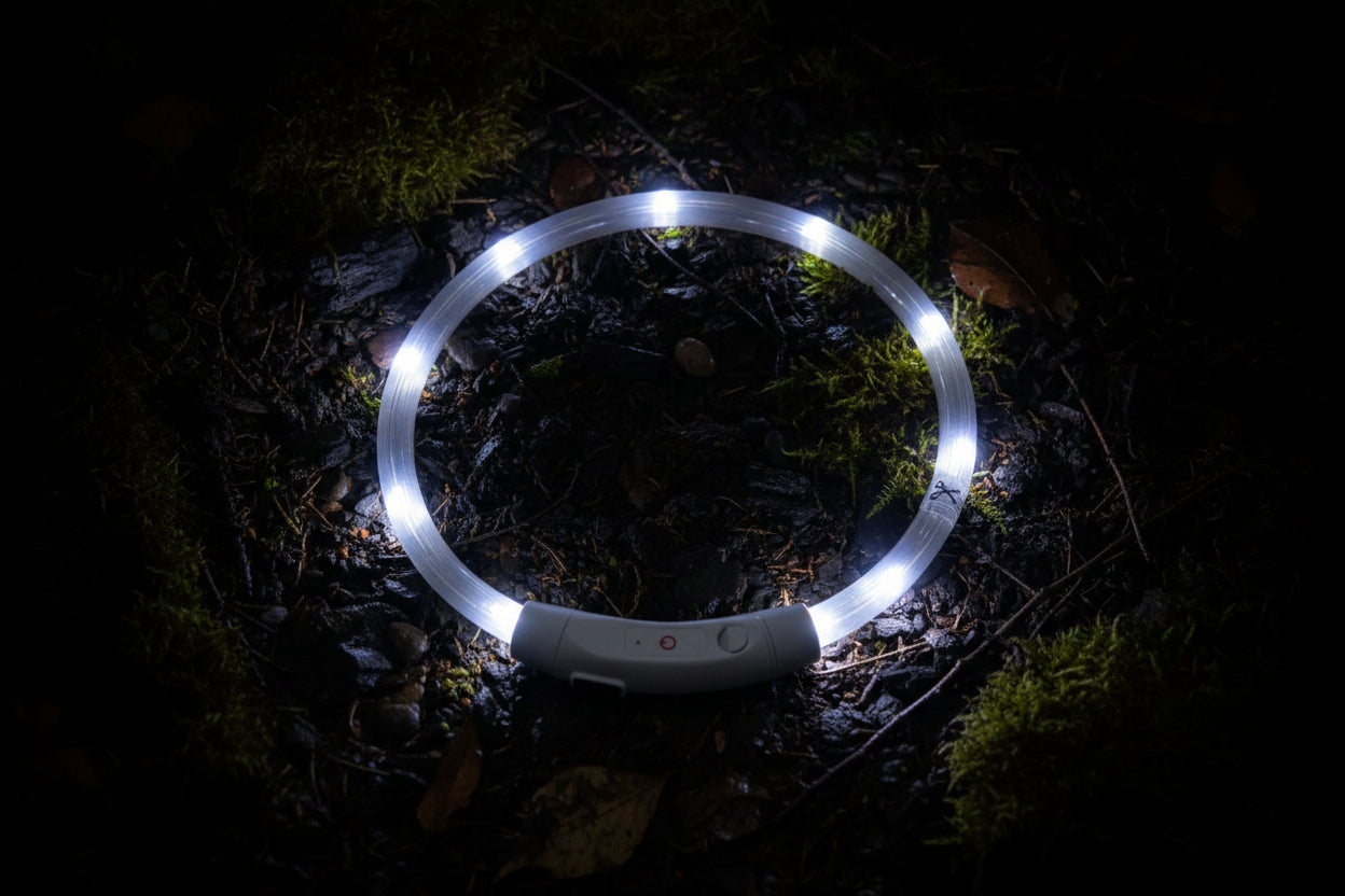 GlowGuard: Wiederaufladbares LED-Sicherheitshalsband