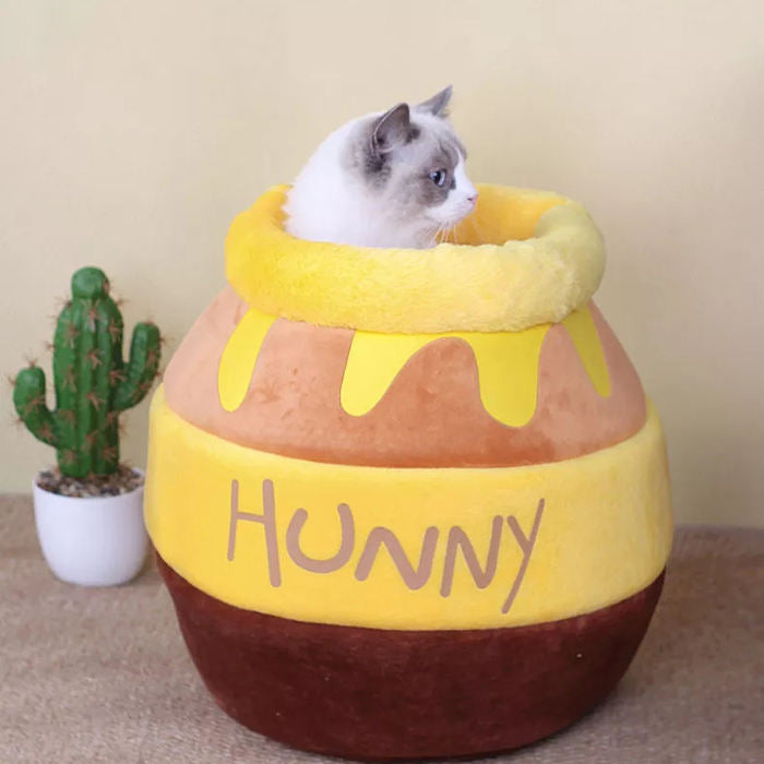 Honey Hideaway – Das kuschelige Honigtopf-Nest für Samtpfoten