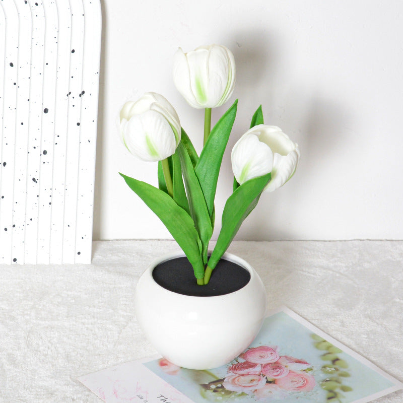 Soft Glow Tulip – Dimmbare LED-Blumenlampe & Event-Highlight
