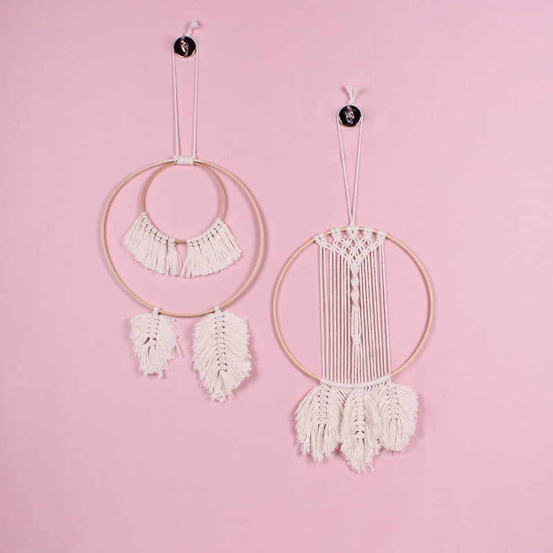 Makramee Wandbehang „Boho Circle“ – Handgefertigte Wanddeko aus Baumwolle