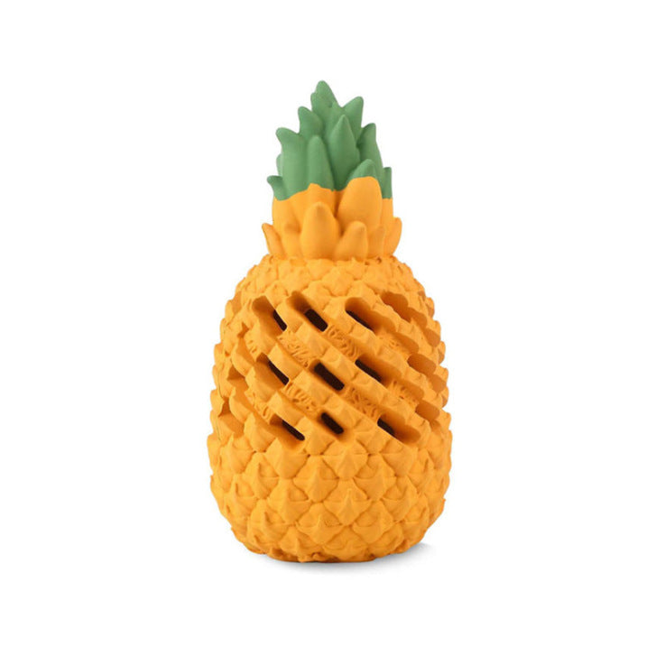 Tropical Treat: Robustes Ananas-Kauspielzeug aus Naturkautschuk