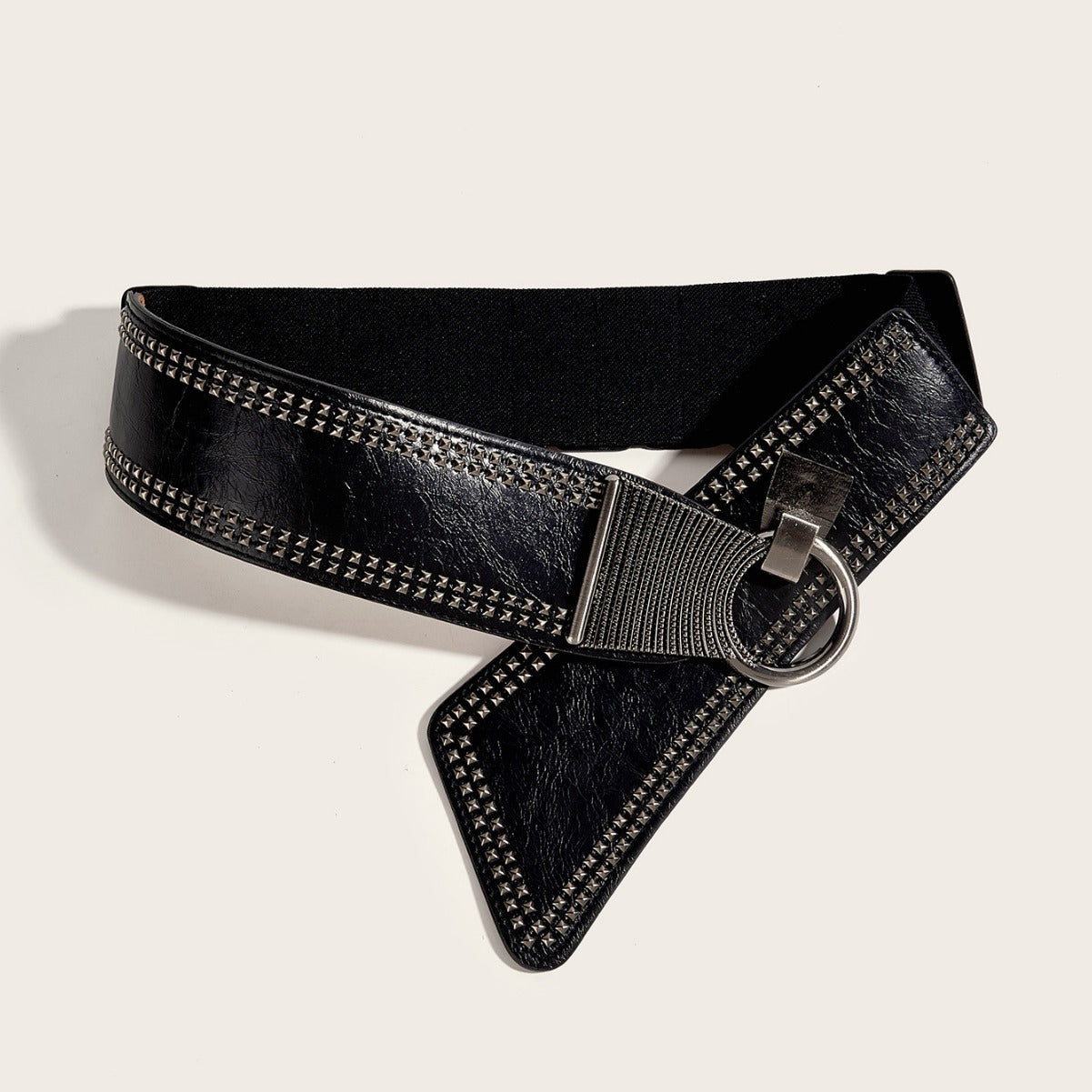 Boho Nietengürtel "Luna" – Elastischer Taillengürtel für Kleider & Tuniken