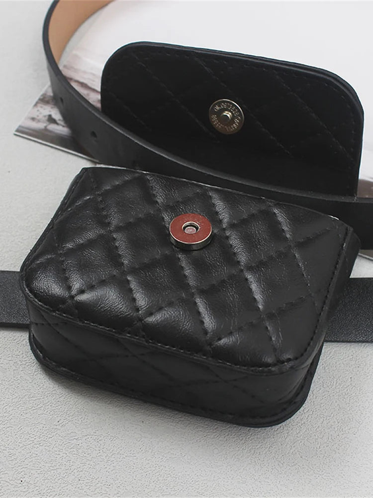 Mini Waist Bag Midnight Croc – Kleine Gürteltasche im Boho-Stil