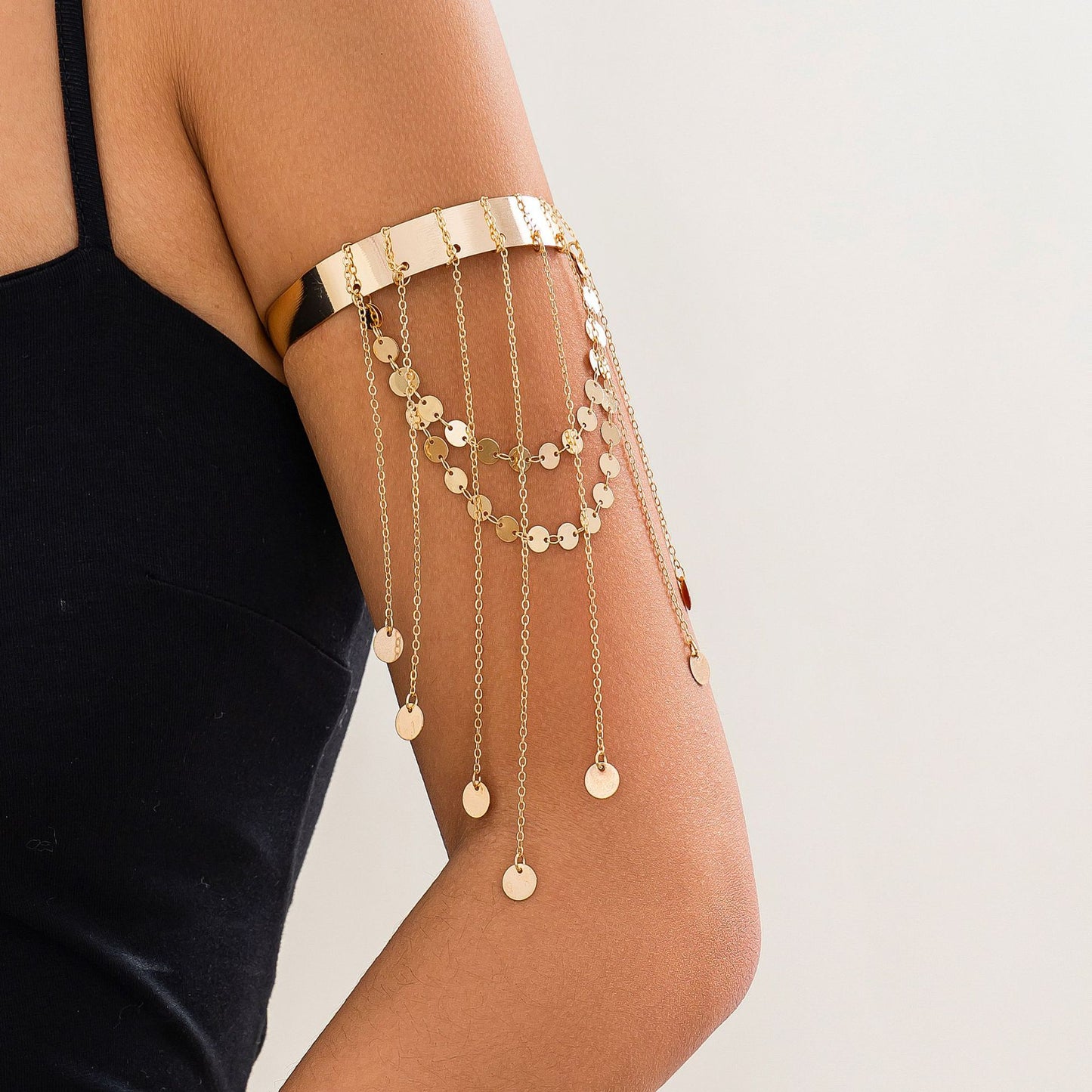 Goddess Aura: Bohemian Oberarm-Reifen & Tassel-Armketten