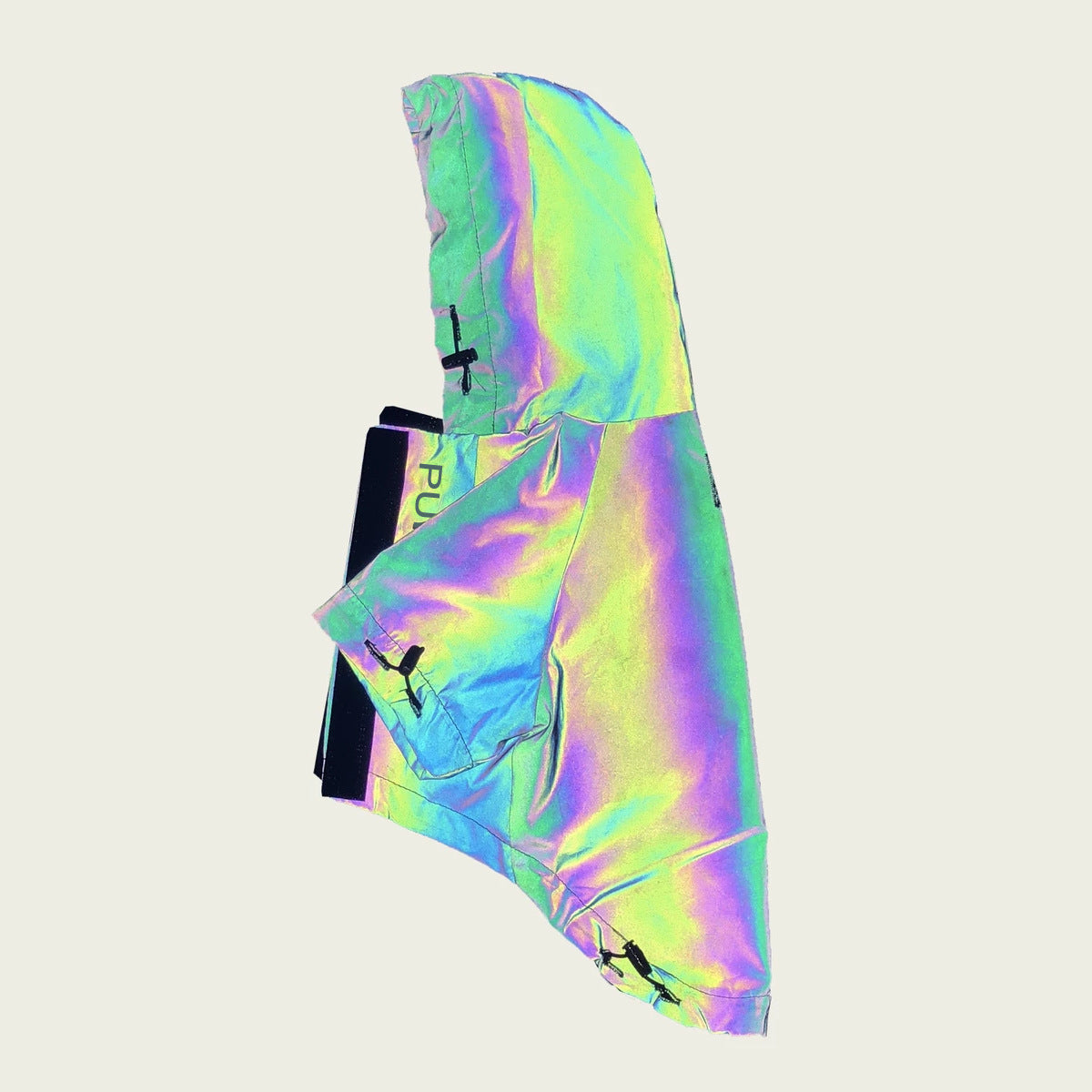 Rainbow Shield: Reflektierender Regenmantel