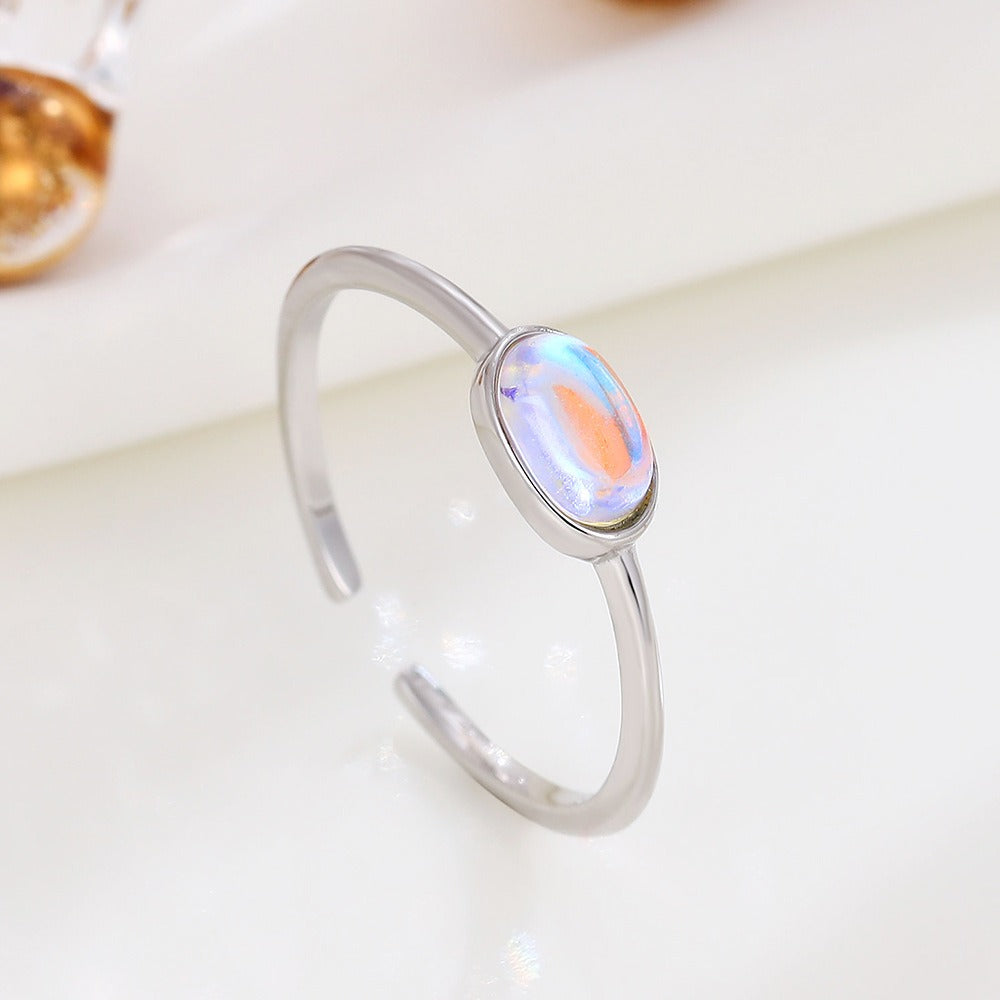 Boho-Moonstone Open Ring – Eleganz trifft Persönlichkeit