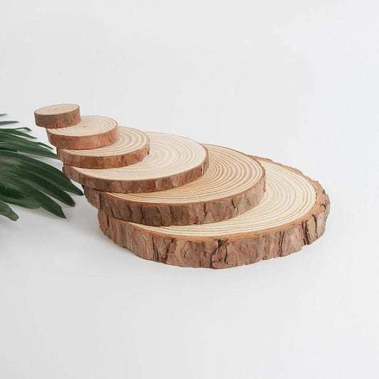 Woodland Canvas: Naturbelassene Kiefernholz-Scheiben für DIY & Deko