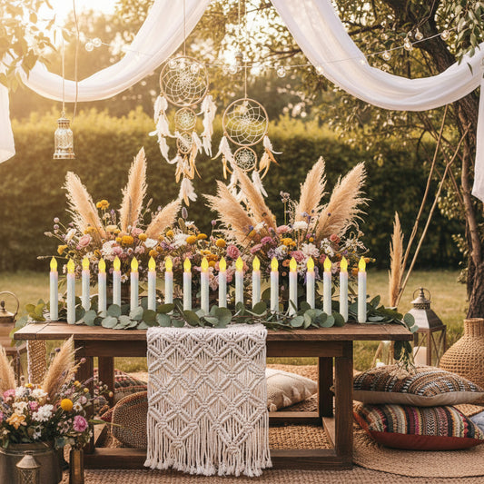 Eternal Flame – 12er Set LED-Stabkerzen mit Flackereffekt