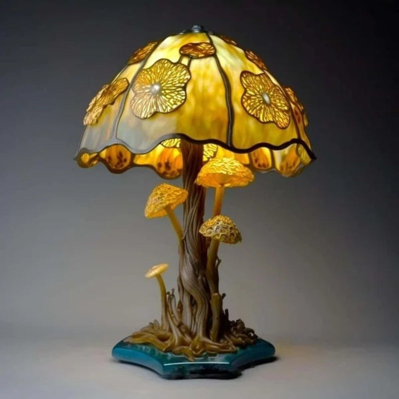 Magic Shroom – Illusions-Pilzlampe im Tiffany-Stil
