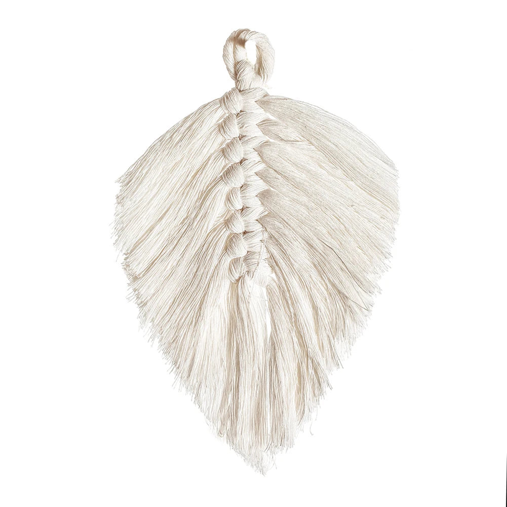 Handgefertigter Boho-Untersetzer aus Baumwollseil – Nordic Style mit Quasten für Tassen und Töpfe