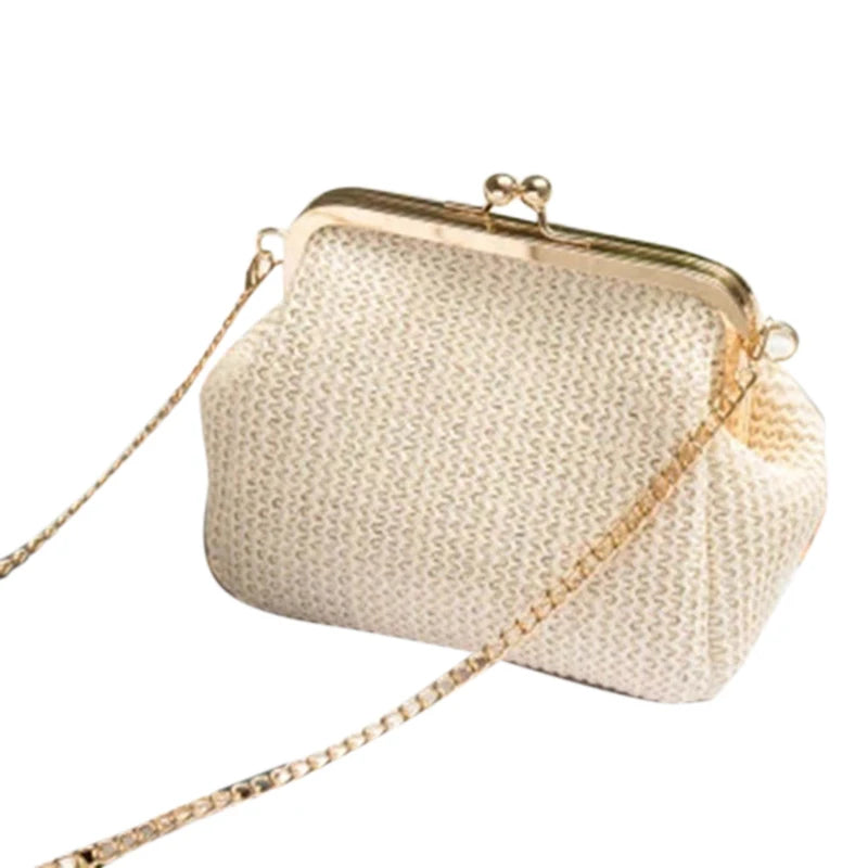 Kleine Crossbody Boho Taschen Für Frauen Abend Kupplung Taschen Haspe Damen Handtasche Weibliche Stroh Strand Rattan Frauen Messenger Tasche