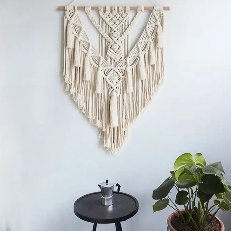 Bohemian Soul – Handgeknüpfter Makramee-Wandbehang