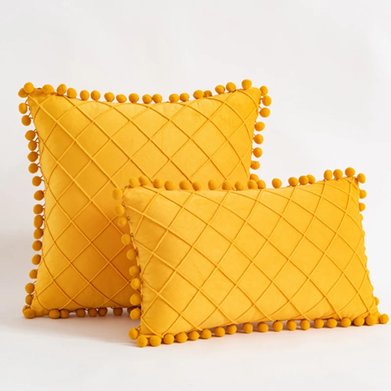 Stilvoller Kissenbezug im Japanischen Design – Weicher Cord-Stoff für Sofa, Bett und mehr