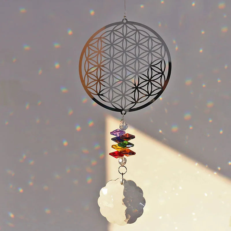 Flower of Life – Kristall Suncatcher & Regenbogenmacher