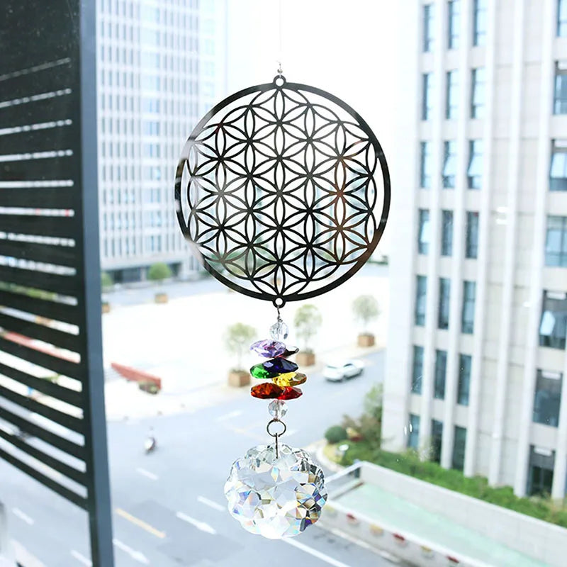 Flower of Life – Kristall Suncatcher & Regenbogenmacher