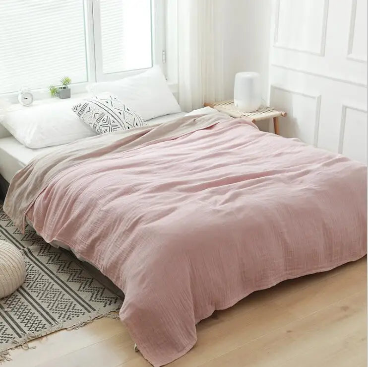 Leichter Muslin Baumwollüberwurf – Kühlend und Atmungsaktiv für Sommernächte