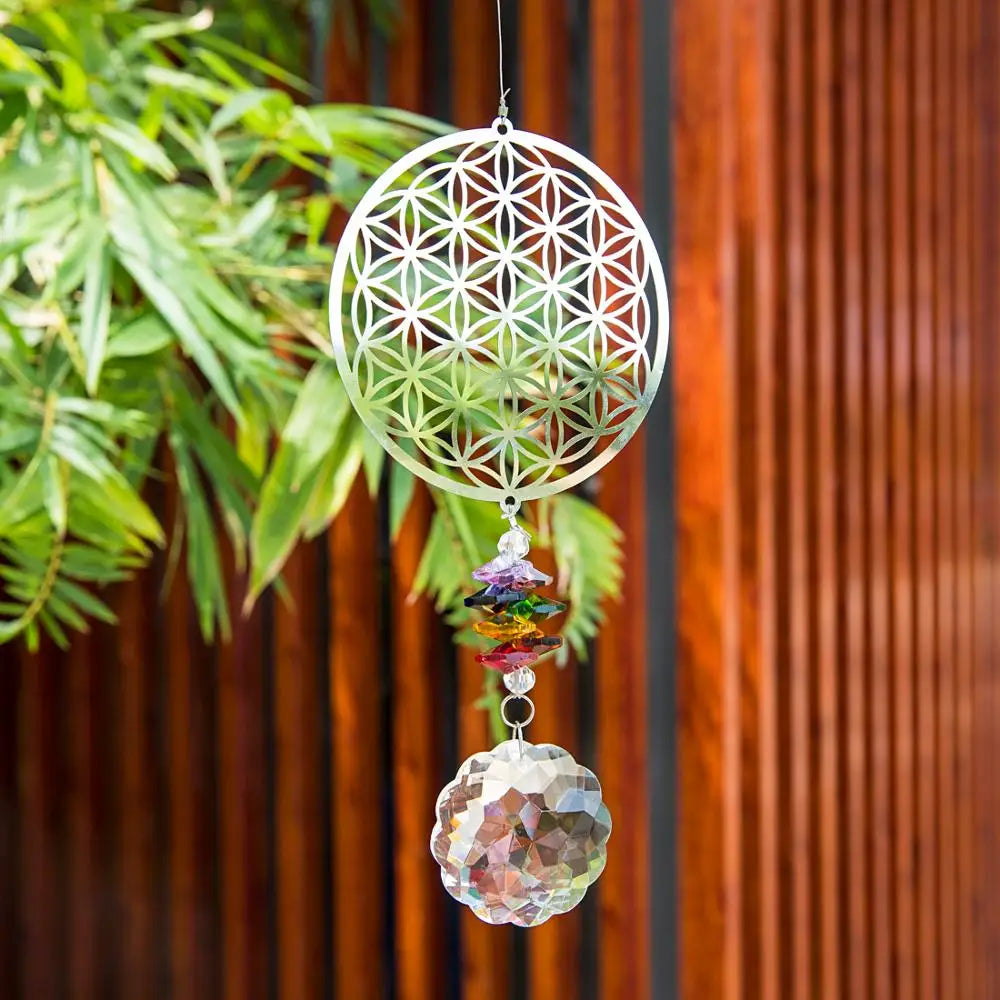 Flower of Life – Kristall Suncatcher & Regenbogenmacher