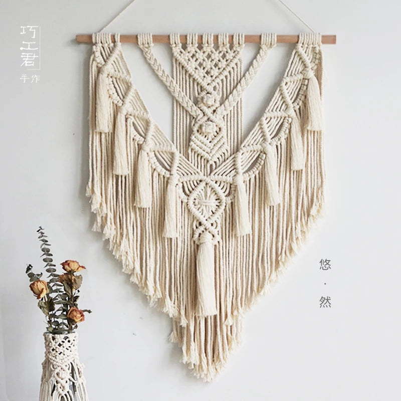Bohemian Soul – Handgeknüpfter Makramee-Wandbehang